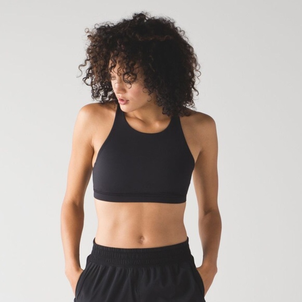Lululemon strappy black sports bra - Picture 2 of 8